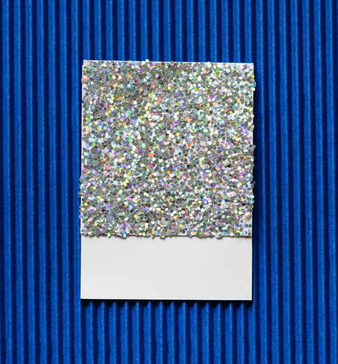 sequined grey board