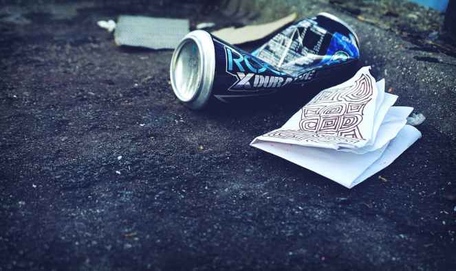 grey beverage bottle